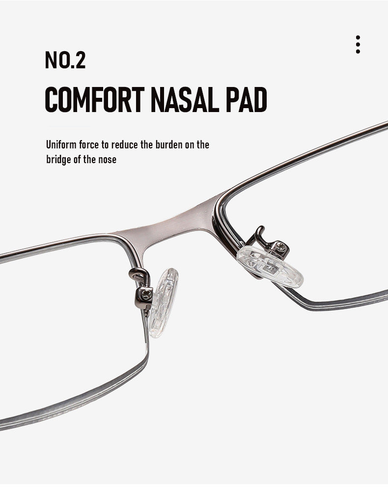 RAHMENLOSE, INTELLIGENTE, FARBWECHSELNDE MULTIFOKALE LESEBRILLE AUS REINEM TITAN