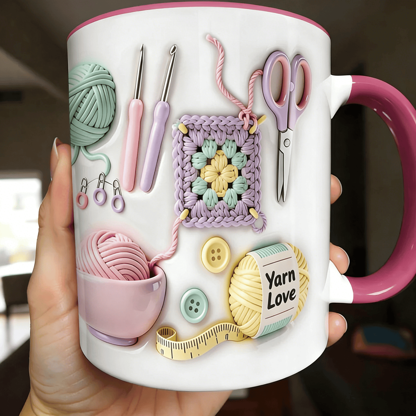 💥Letzter Tag mit 50 % Rabatt!!🏆Blitzverkauf⚡ Über 50.000 verkauft! Fast ausverkauft💥„Yarn Love“-Tasse, ein Geschenk für Handarbeitsbegeisterte und kreative Köpfe