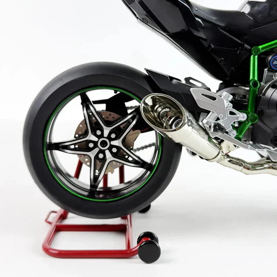 🏍️1:10 Legierungsmodell Kawasaki H2R, dynamische Details. Rennstrecken-inspirierter Stil.
