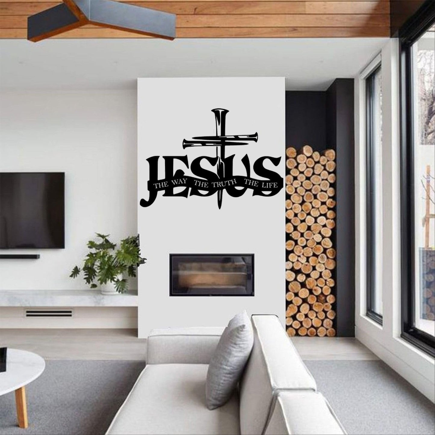 (🎁Letzter Tag 49 % RABATT)🔥Wandkunst mit Jesus- und Kreuz-Design – ⌛Limitierte handgefertigte Serie