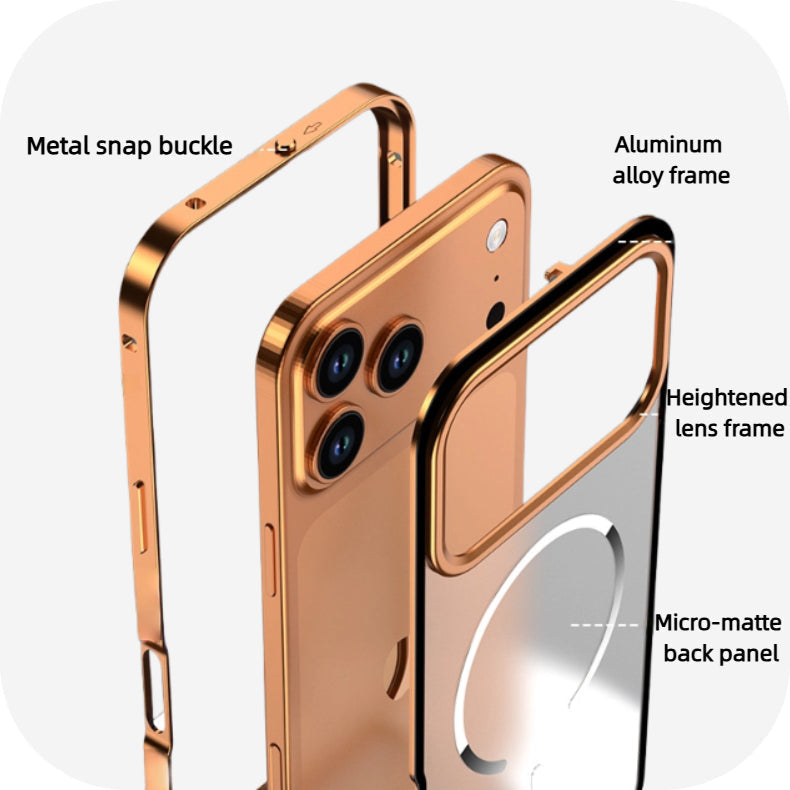 Mattierte Magnetische Handyhülle Mit Metallrahmen
