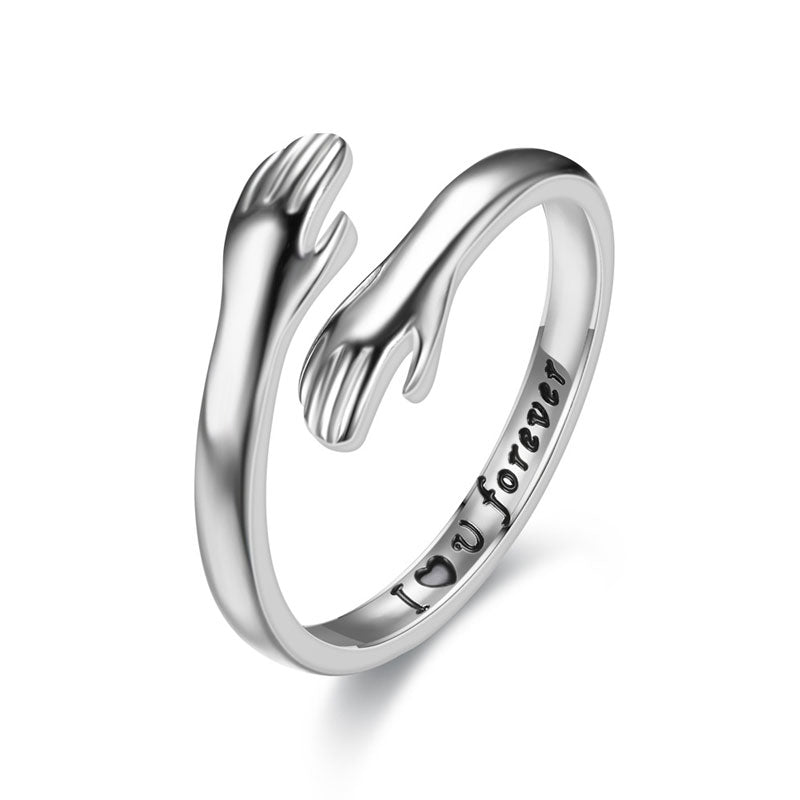 Der Ring, der eine liebevolle Umarmung symbolisiert