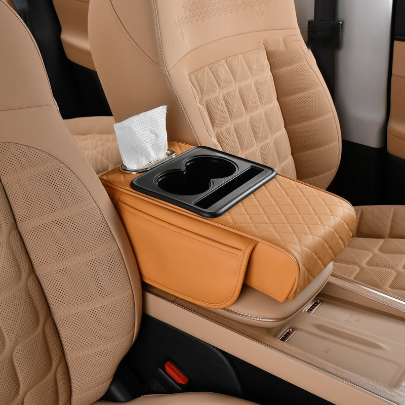 4-in-1-Taschentuchbox für die erhöhte Mittelarmlehne des Autos