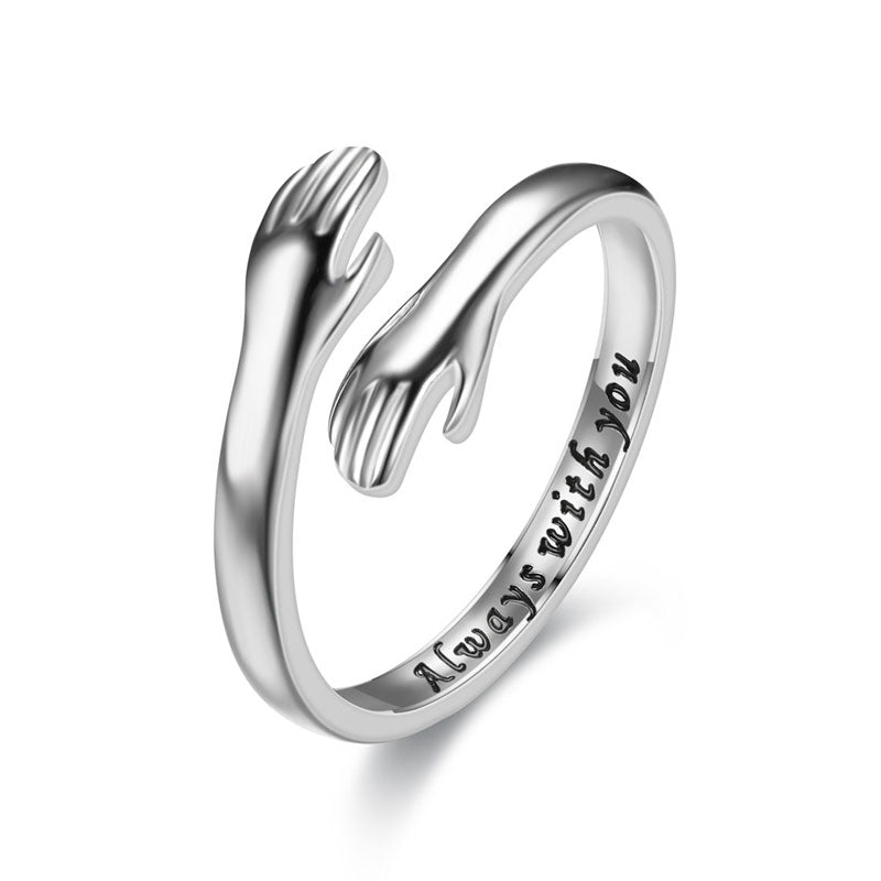 Der Ring, der eine liebevolle Umarmung symbolisiert