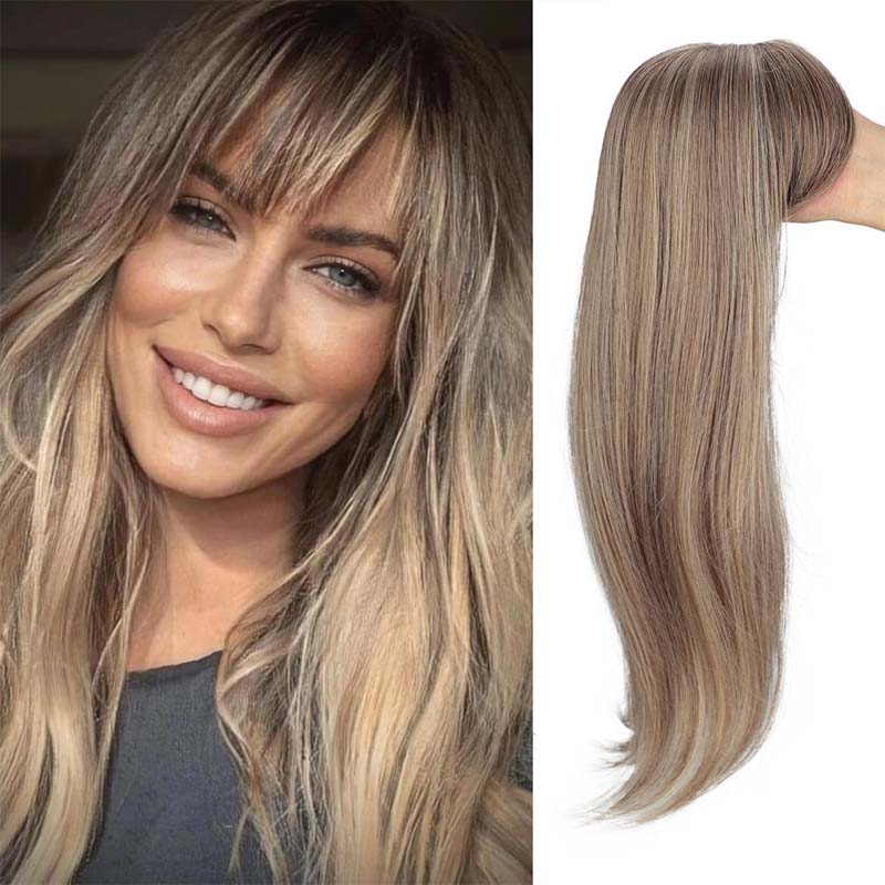 Makelloses, langgestuftes Haarteil für Damen – natürliches Volumen, ultradünne Basis, sofortiger Chic, jugendlicher Look