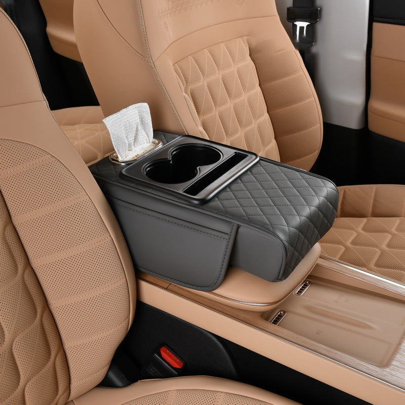 4-in-1-Taschentuchbox für die erhöhte Mittelarmlehne des Autos
