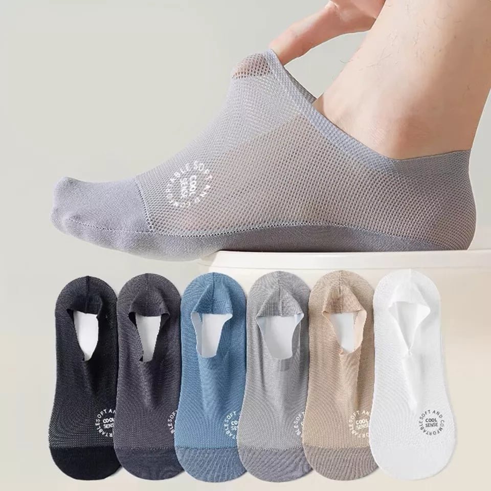 🔥Ultradünne rutschfeste Socken kombiniert mit Baumwollsocken ohne sichtbar zu sein