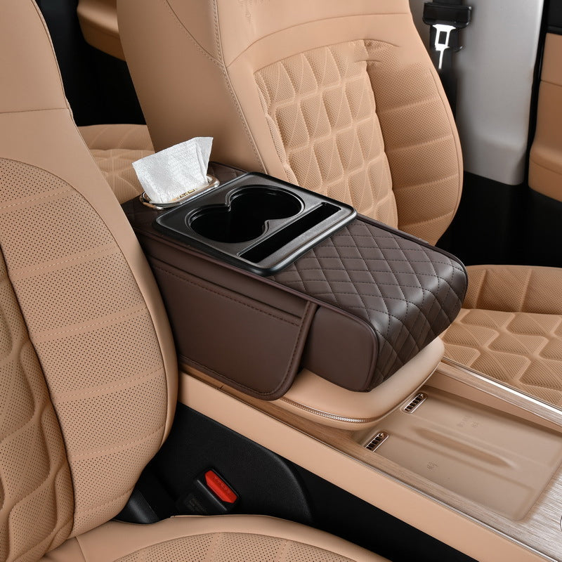 4-in-1-Taschentuchbox für die erhöhte Mittelarmlehne des Autos