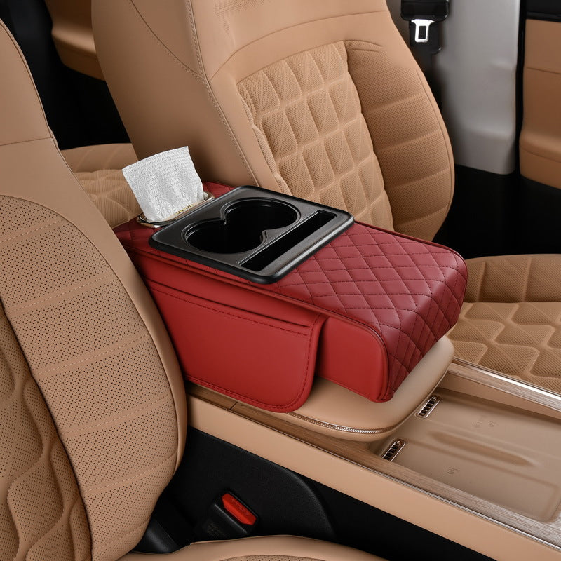 4-in-1-Taschentuchbox für die erhöhte Mittelarmlehne des Autos