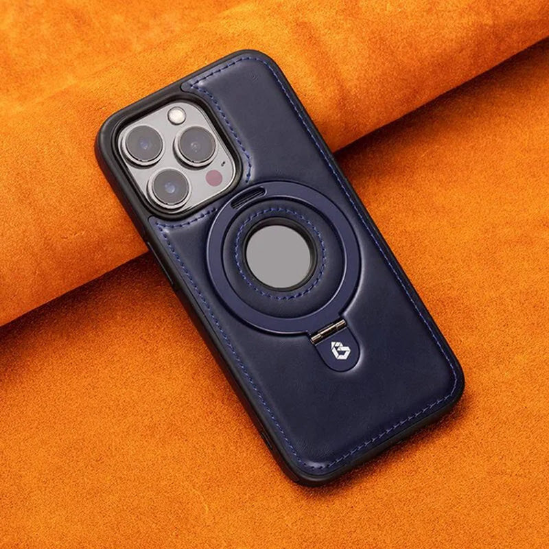 (🎁2024-Hot Sale🎁)Luxuriöse Leder-Telefonhülle mit unsichtbarem Ständer