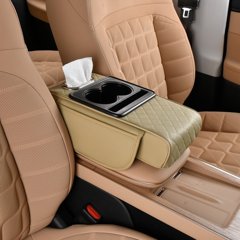 4-in-1-Taschentuchbox für die erhöhte Mittelarmlehne des Autos