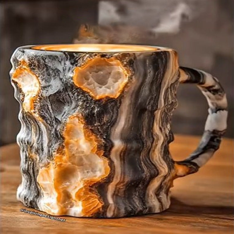 Kaffeetasse aus Mineralkristallimita