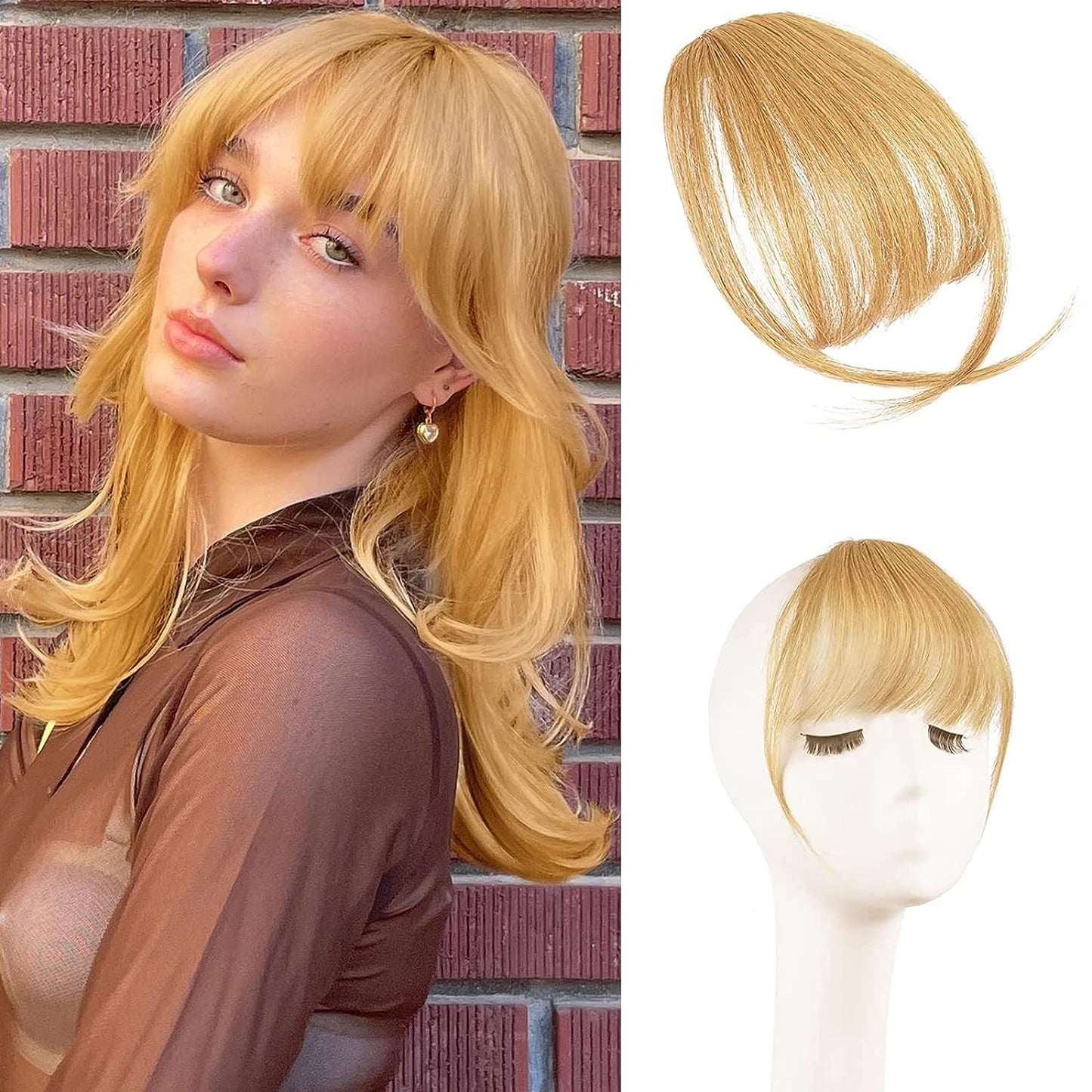 100 % Echthaarverlängerung mit Air-Clips/Pony-Haarnadel