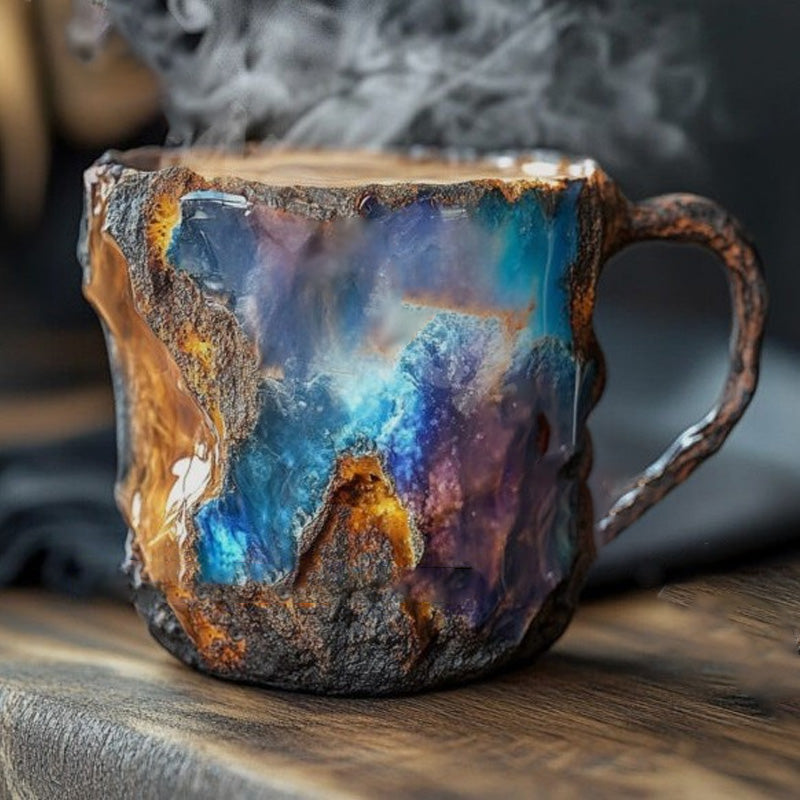Kaffeetasse aus Mineralkristallimita