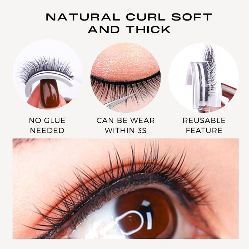 Wiederverwendbare selbstklebende Wimpern