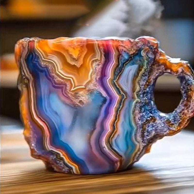 Kaffeetasse aus Mineralkristallimita
