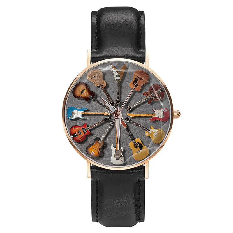 Rock Tag Und Nacht Gitarrenuhr
