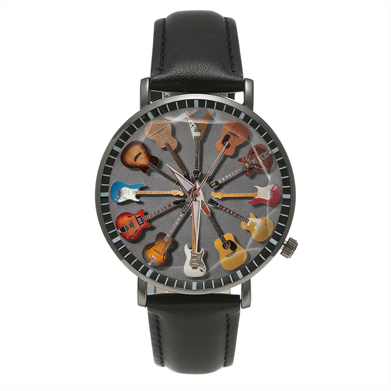 Rock Tag Und Nacht Gitarrenuhr