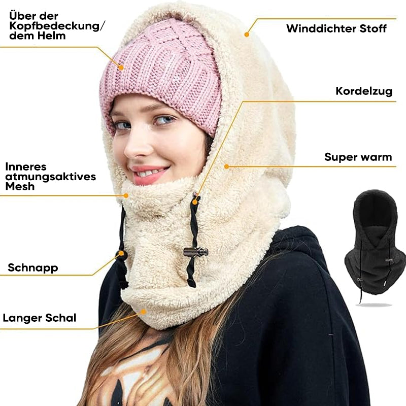 Warme Plüsch-Fahrradhaube / Winter-Outdoor-Mütze, winddichte Sportmütze