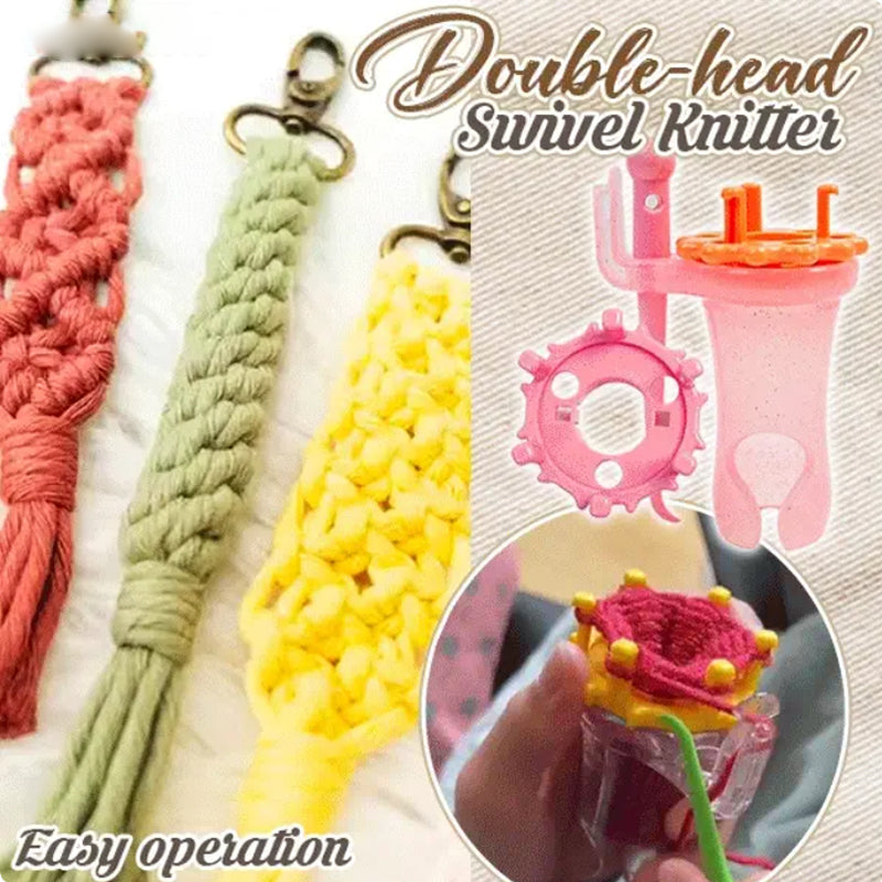 Zweiköpfiges Dreifach-Strickset
