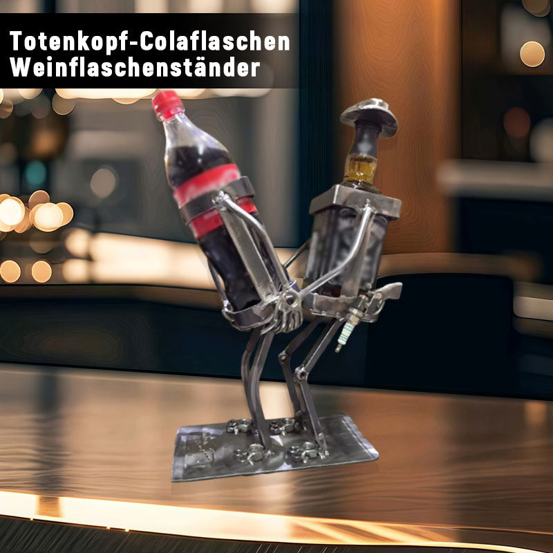 Totenkopf-Colaflaschen-WeinflaschenstÀnder
