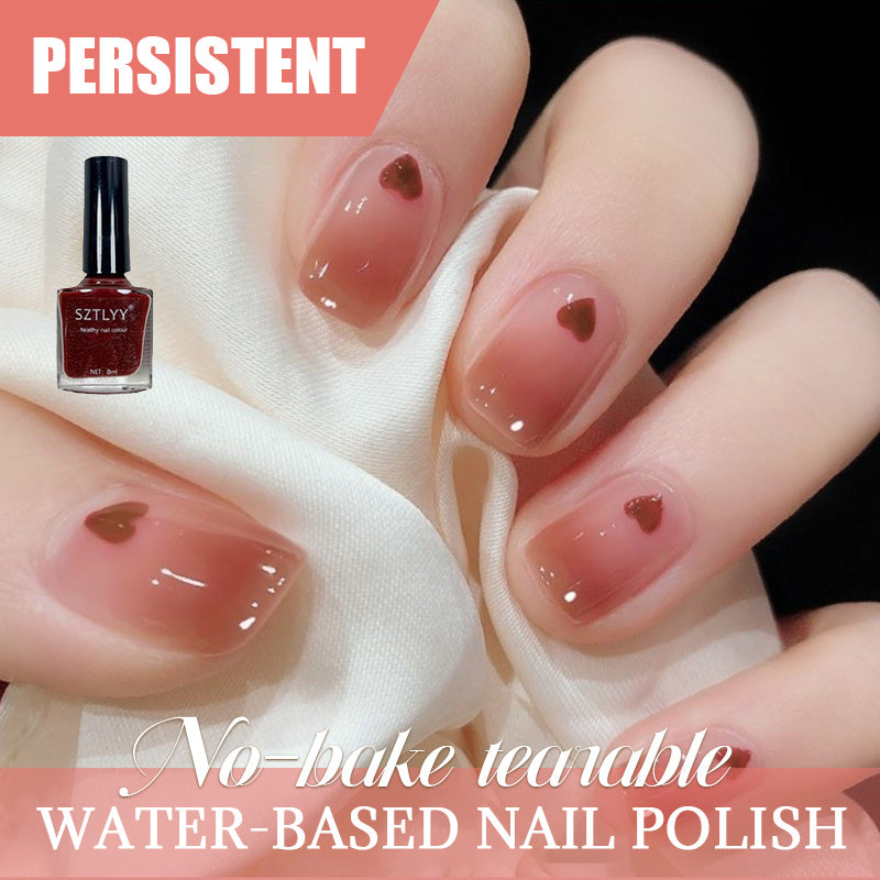 Abreißbarer Nagellack auf Wasserbasis ohne Backen