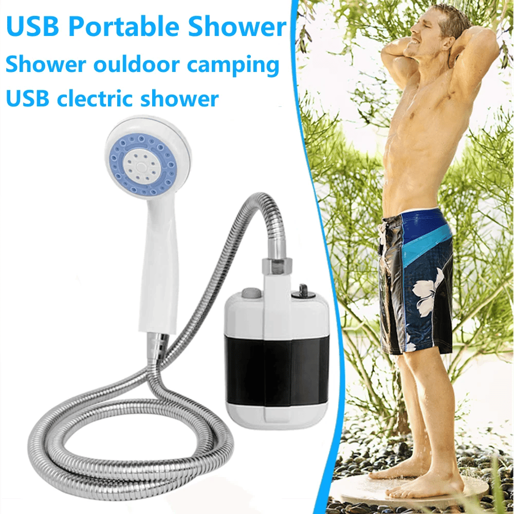 🚿 Bleiben Sie draußen frisch – Tragbare Campingdusche mit einstellbarem Durchfluss – Für eine einfache und bequeme Reinigung im Freien!