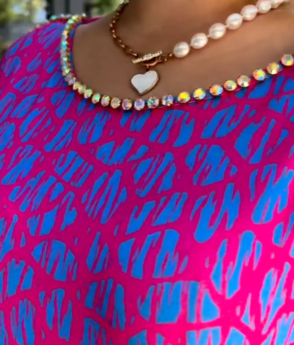 2024 Modisches Print-Kleid in Übergröße