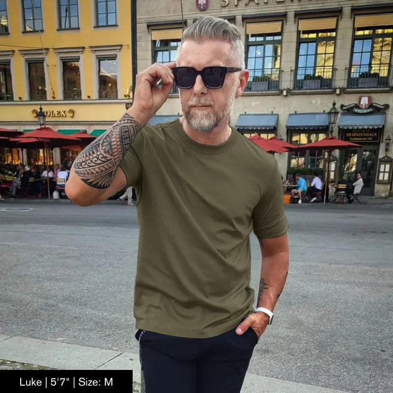 Ice Silk Herren Kurzarm-T-Shirt