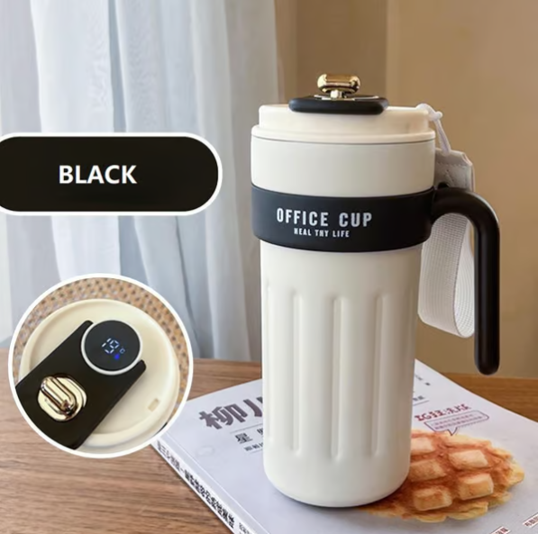 Kaffeethermoskanne mit Temperaturanzeige