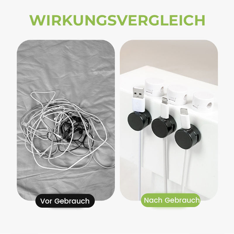 🔌Runder Magnetischer Kabel-Organizer | Ordentlich Und Organisiert, Einfach Zu Organisieren 📌