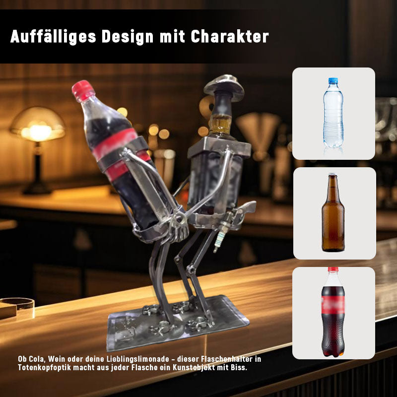 Totenkopf-Colaflaschen-WeinflaschenstÀnder