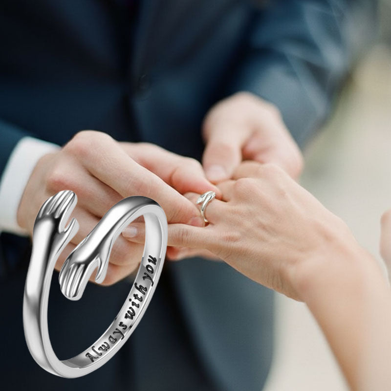 Der Ring, der eine liebevolle Umarmung symbolisiert