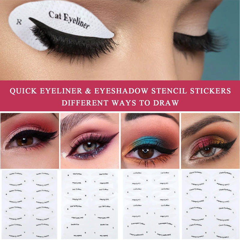 Lidschatten/Eyeliner Make-up-Vorlagenaufkleber