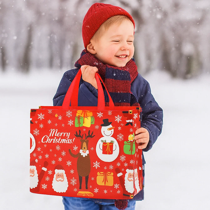 🎄 Yuletide Carry – Große wiederverwendbare Weihnachtsgeschenktasche 🛍️