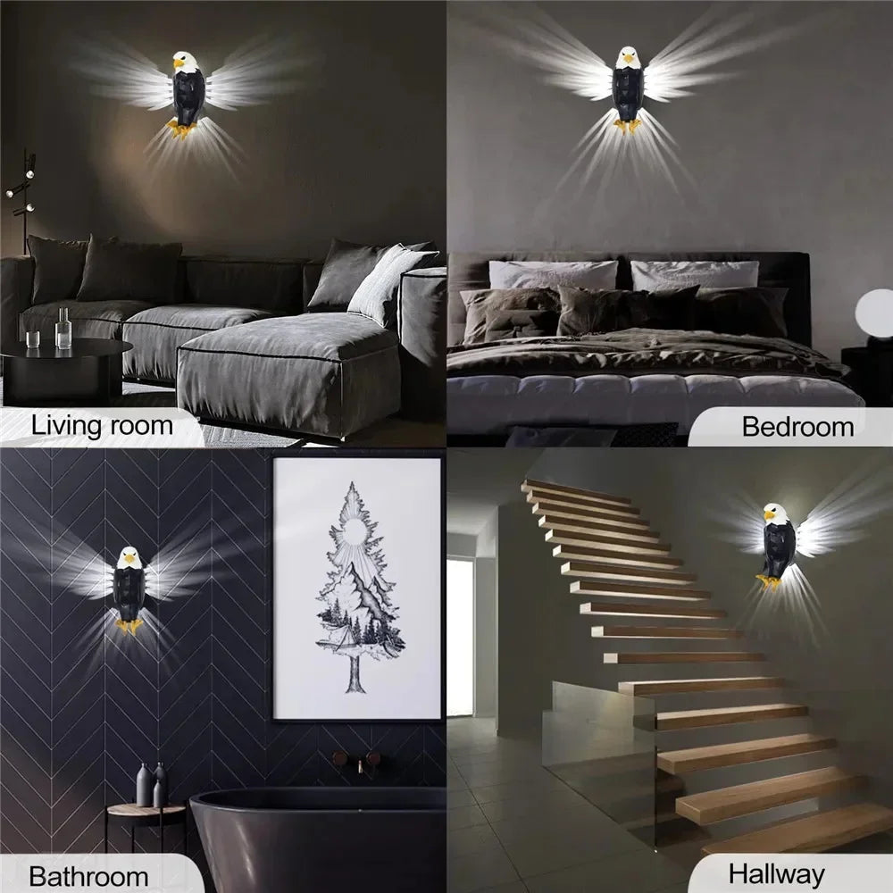 3D Home Adler Wandlampe