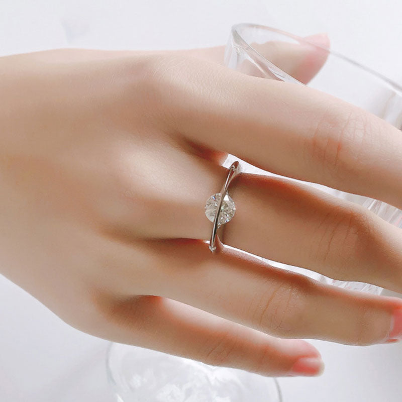S925 Sterling Silber Planeten Drehring