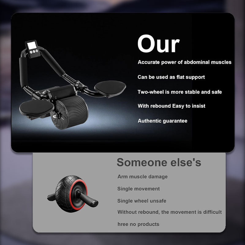 Ellenbogenstütze Rebound Abdominal Wheel (Erhalten Sie eine kostenlose Kniematte)