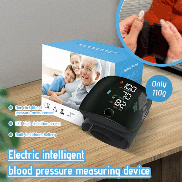 Wrist Blood Pressure Monitor with Digital LCD Screen