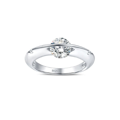 S925 Sterling Silber Planeten Drehring