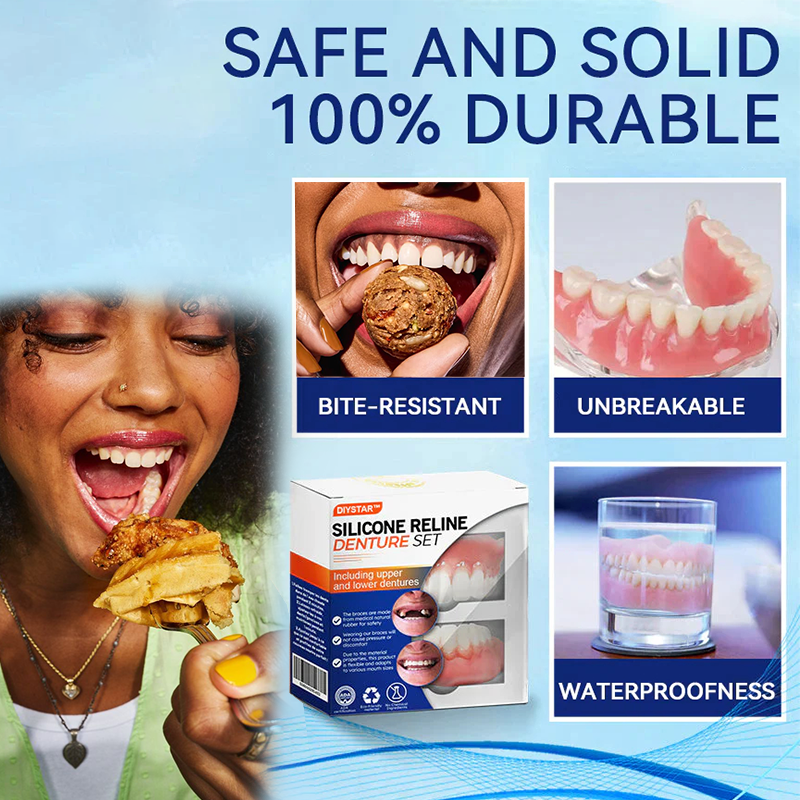 DIYSTAR™ Medizinisches Silikon-Zahnprothesenlineal-Set🦷 (👨⚕️ Zertifiziert, CED-konform & von Zahnärzten genehmigt) 🌹