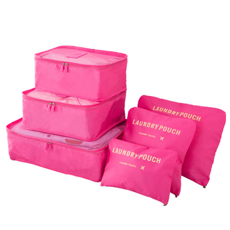 Tragbare Packwürfel für Gepäck - 6 Stück