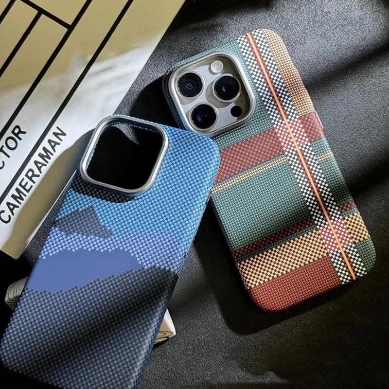 (🎁2024-Hot Sale🎁)Kevlar Carbon Fiber Handyhülle