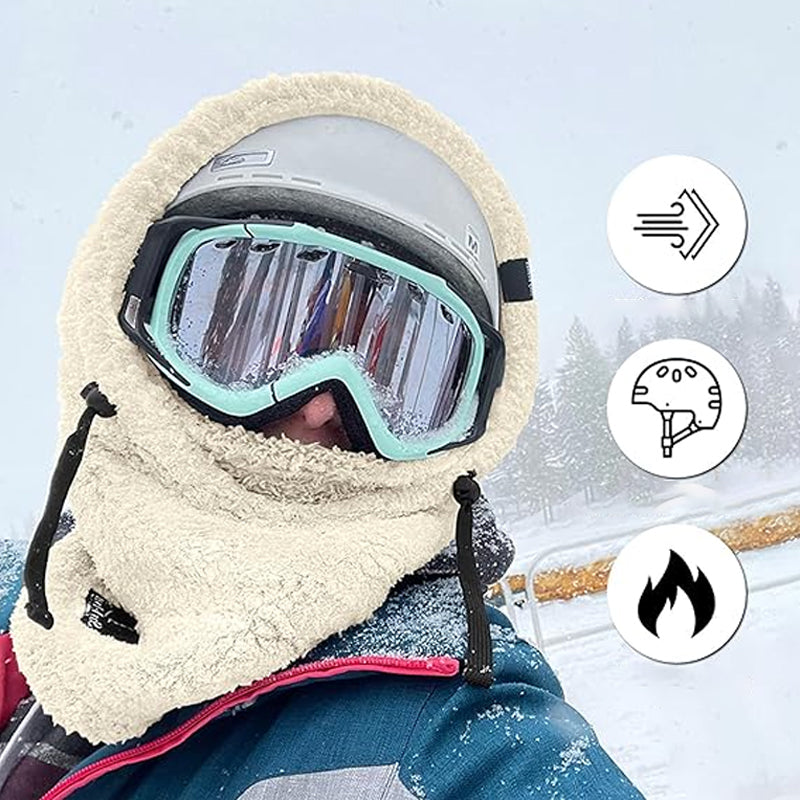 Warme Plüsch-Fahrradhaube / Winter-Outdoor-Mütze, winddichte Sportmütze