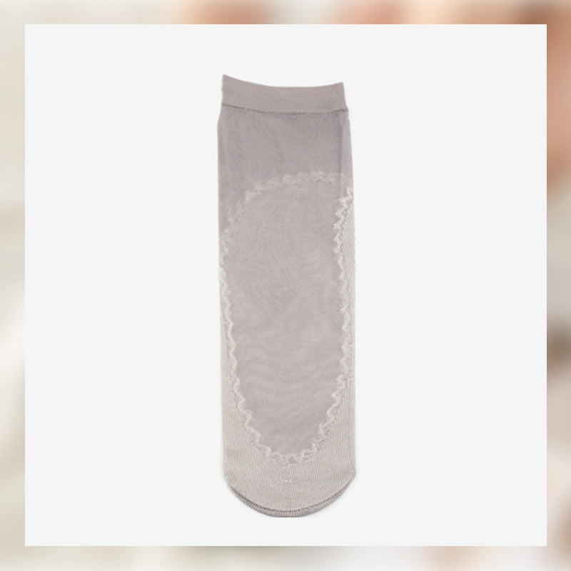 Unsichtbare Rutschfeste Kristallseidensocken