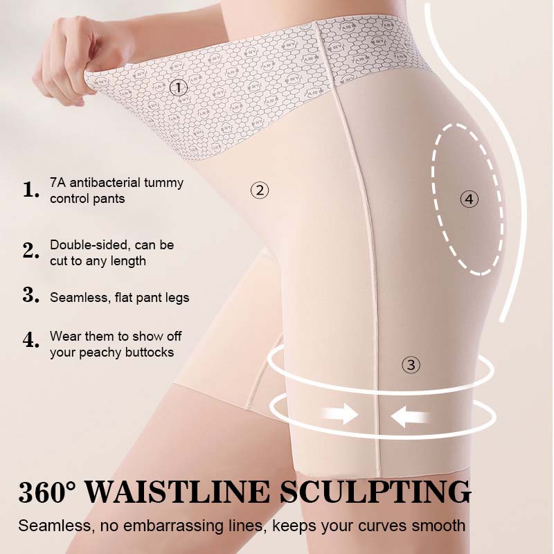 Damen-Unterwäsche aus Eisseide mit hoher Taille und Bauchkontrolle
