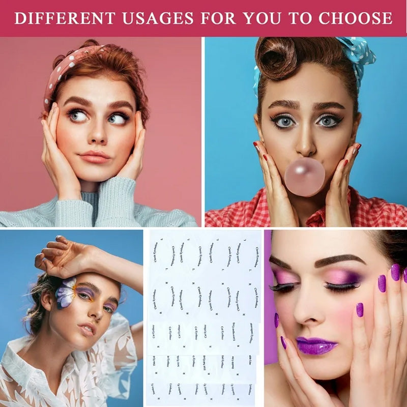 Lidschatten/Eyeliner Make-up-Vorlagenaufkleber