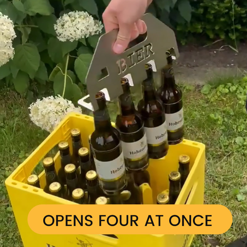 Der Quad-Bieröffner & -Träger