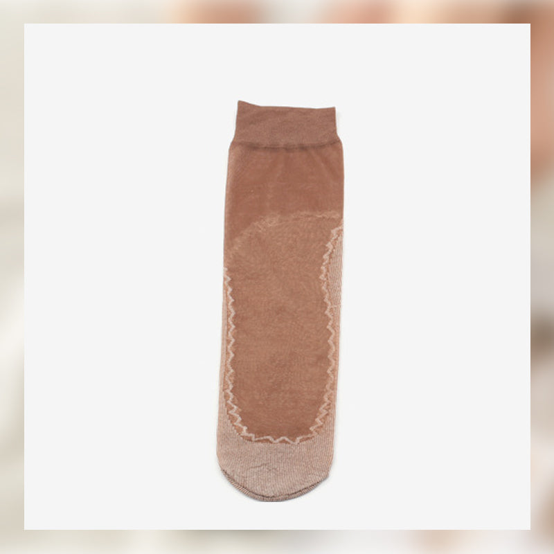Unsichtbare Rutschfeste Kristallseidensocken