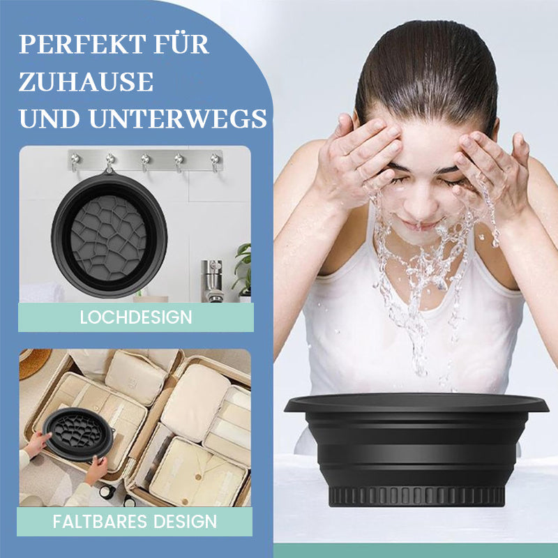 Faltbares Silikonwaschbecken
